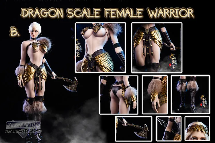 1:6 Dragon Scale Female Warrior Custom Figure Suit Set (Outfit Only)