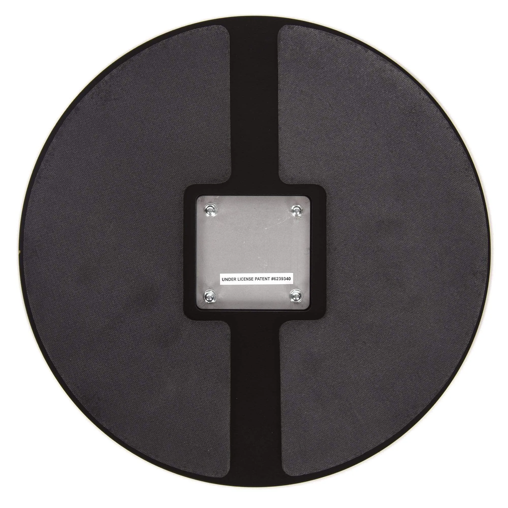 Ahead 14" Black/Black S-Hoop Marching Pad with Snare Sound (Black Carbon Fiber)