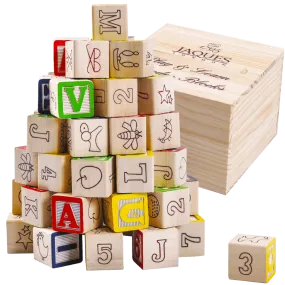 Alphabet Wooden Blocks - Kids Building Blocks