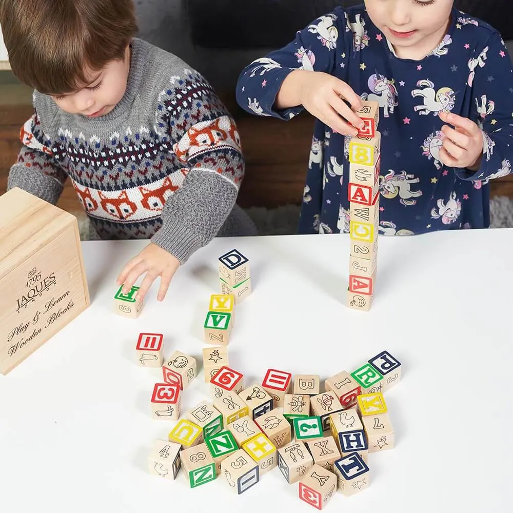 Alphabet Wooden Blocks - Kids Building Blocks