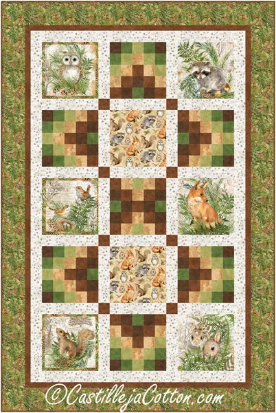 Animals and Ferns Quilt Pattern CJC-54193 - Paper Pattern