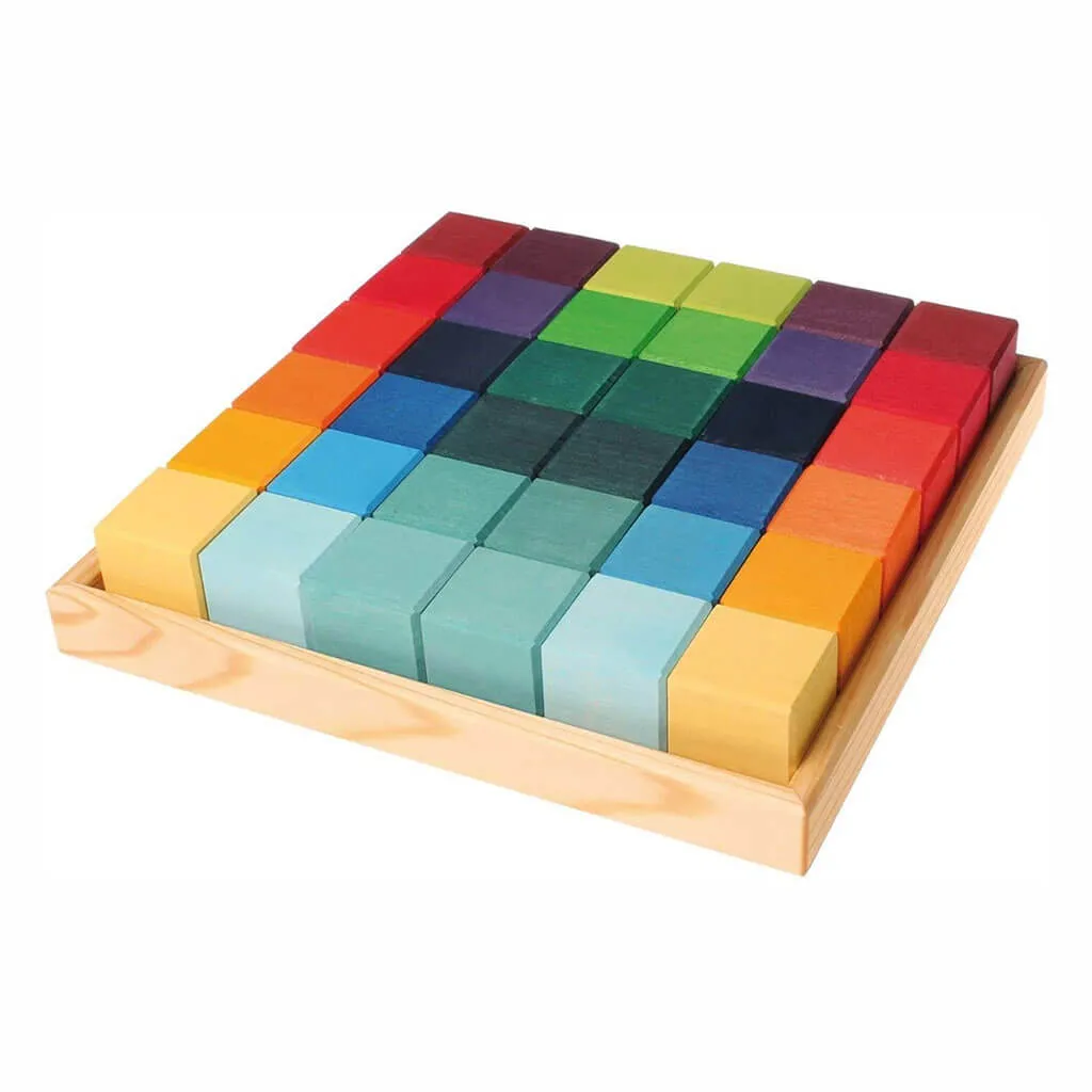 Authentic Grimm's Rainbow Mosaic Blocks