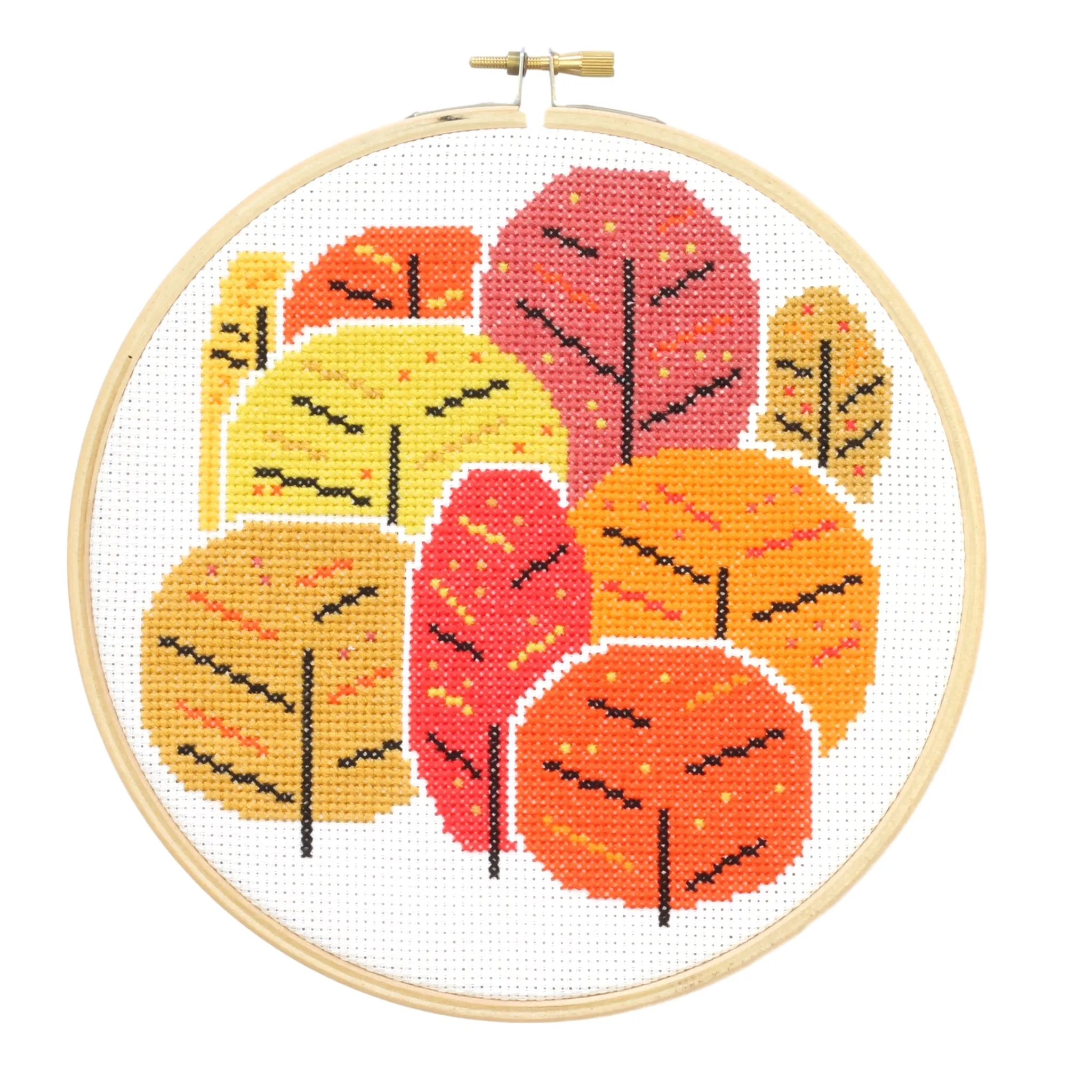 Autumn Trees Cross Stitch Kit