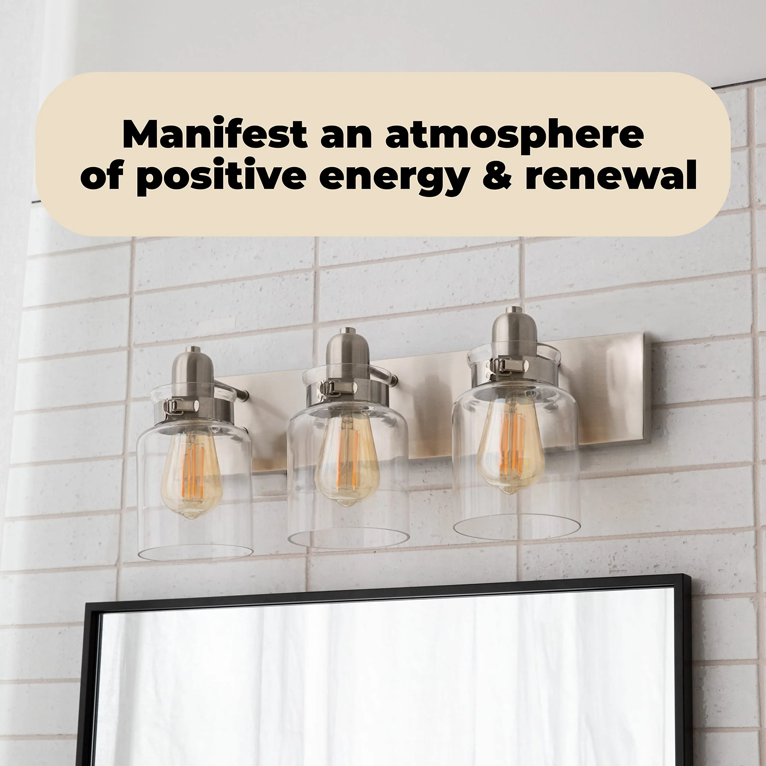 Bathroom Vanity Light Fixture - Bath Interior Lighting (Brushed Nickel, 3 - Lights)