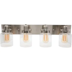 Bathroom Vanity Light Fixture - Bath Interior Lighting (Brushed Nickel, 4 - Lights