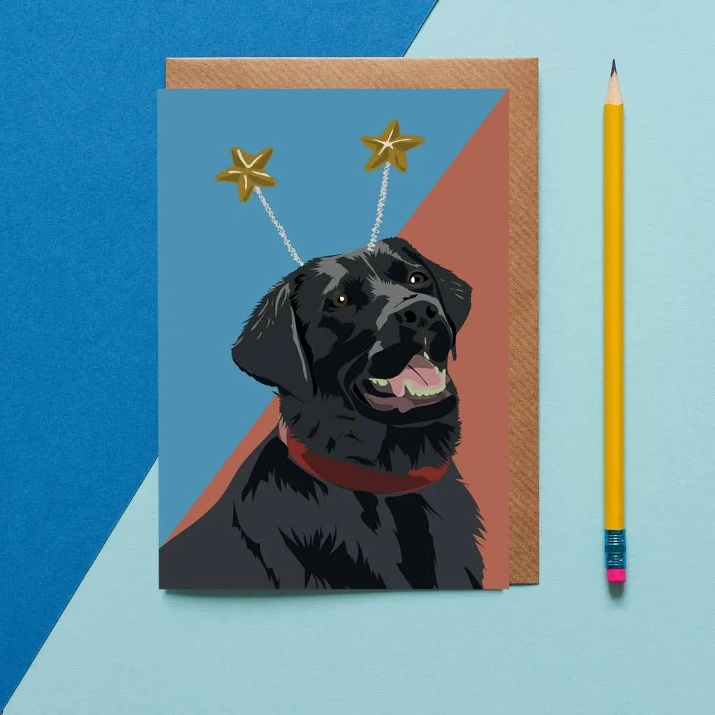 Blank Card "Bonney the Black Labrador"