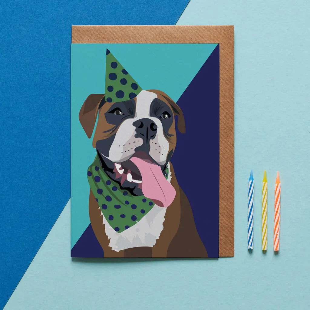 Blank Card "Duke the Boxer"