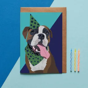 Blank Card "Duke the Boxer"