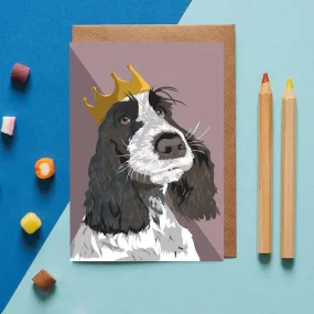 Blank Card "Myrtle the Spaniel"