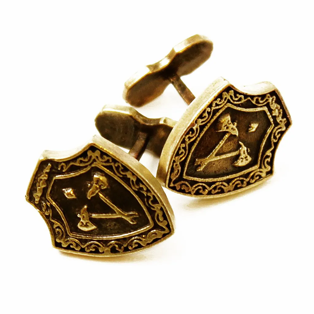 Brass Axe Cufflinks