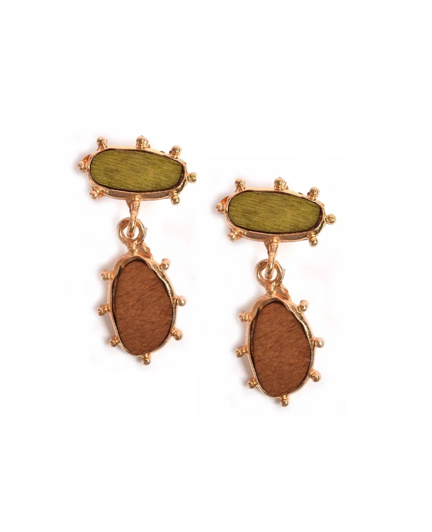 Crazy Wood Earrings