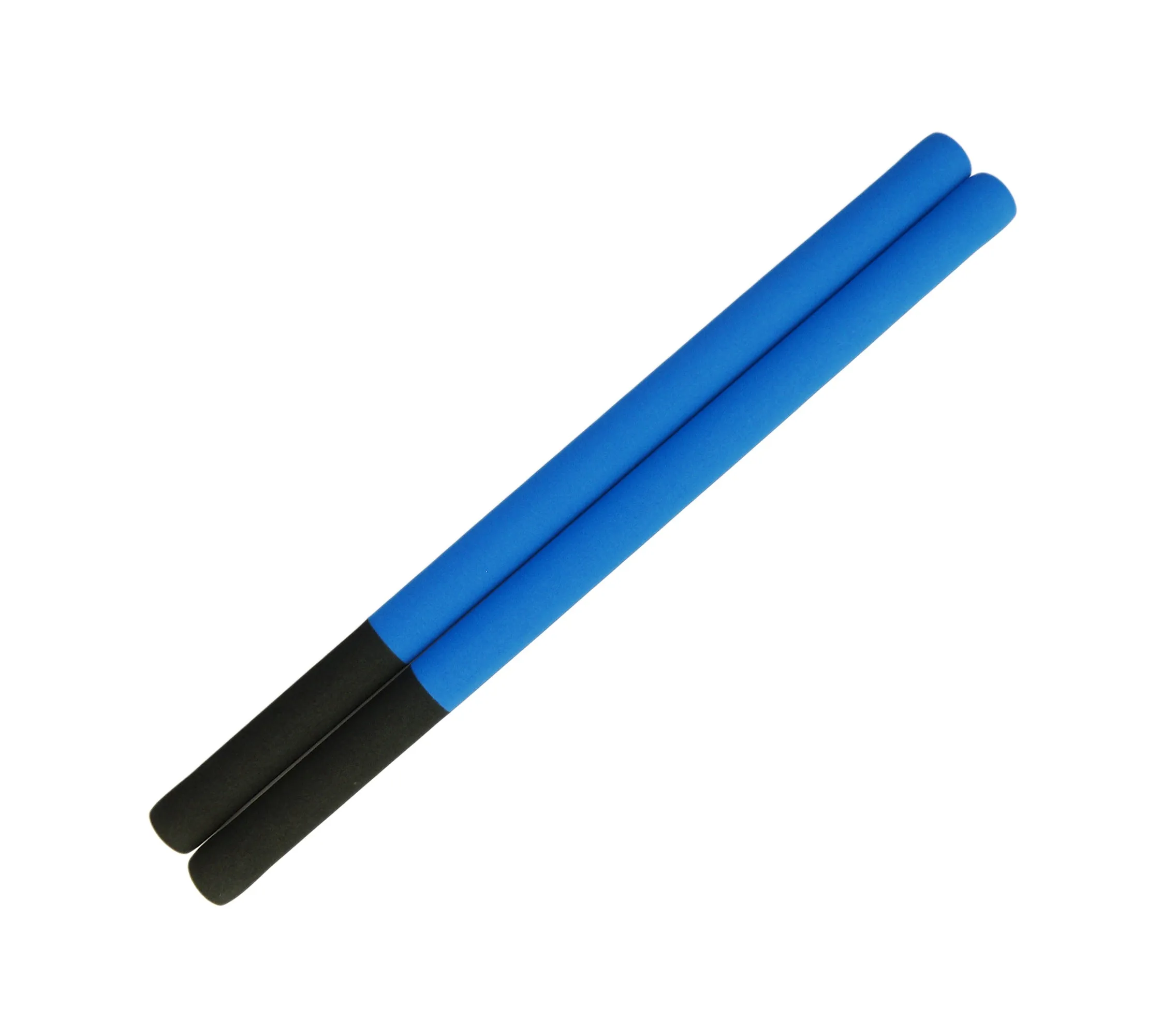 Escrima Stick, Foam Padded, Black/Blue (Pair)