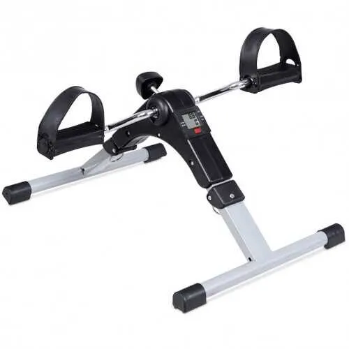 Folding Under Desk Indoor Pedal Exercise Bike for Arms Legs