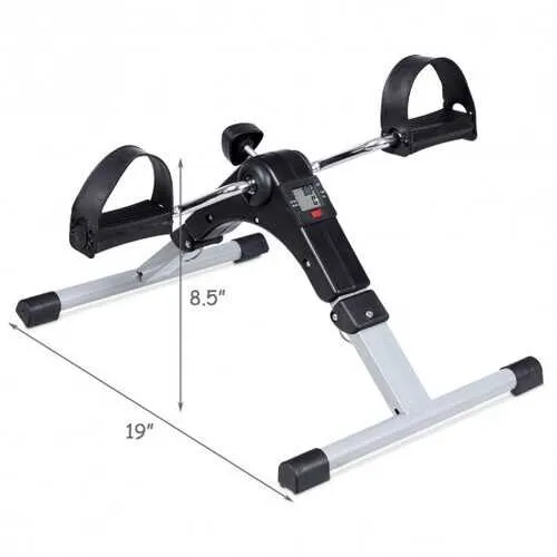 Folding Under Desk Indoor Pedal Exercise Bike for Arms Legs