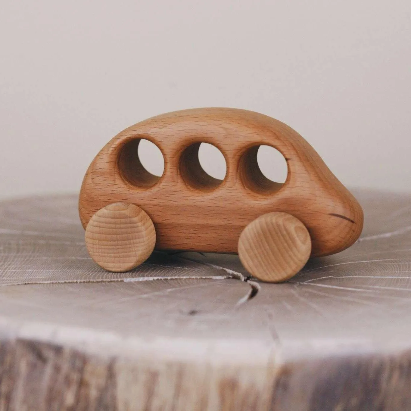 Handmade Wooden Simple Bus