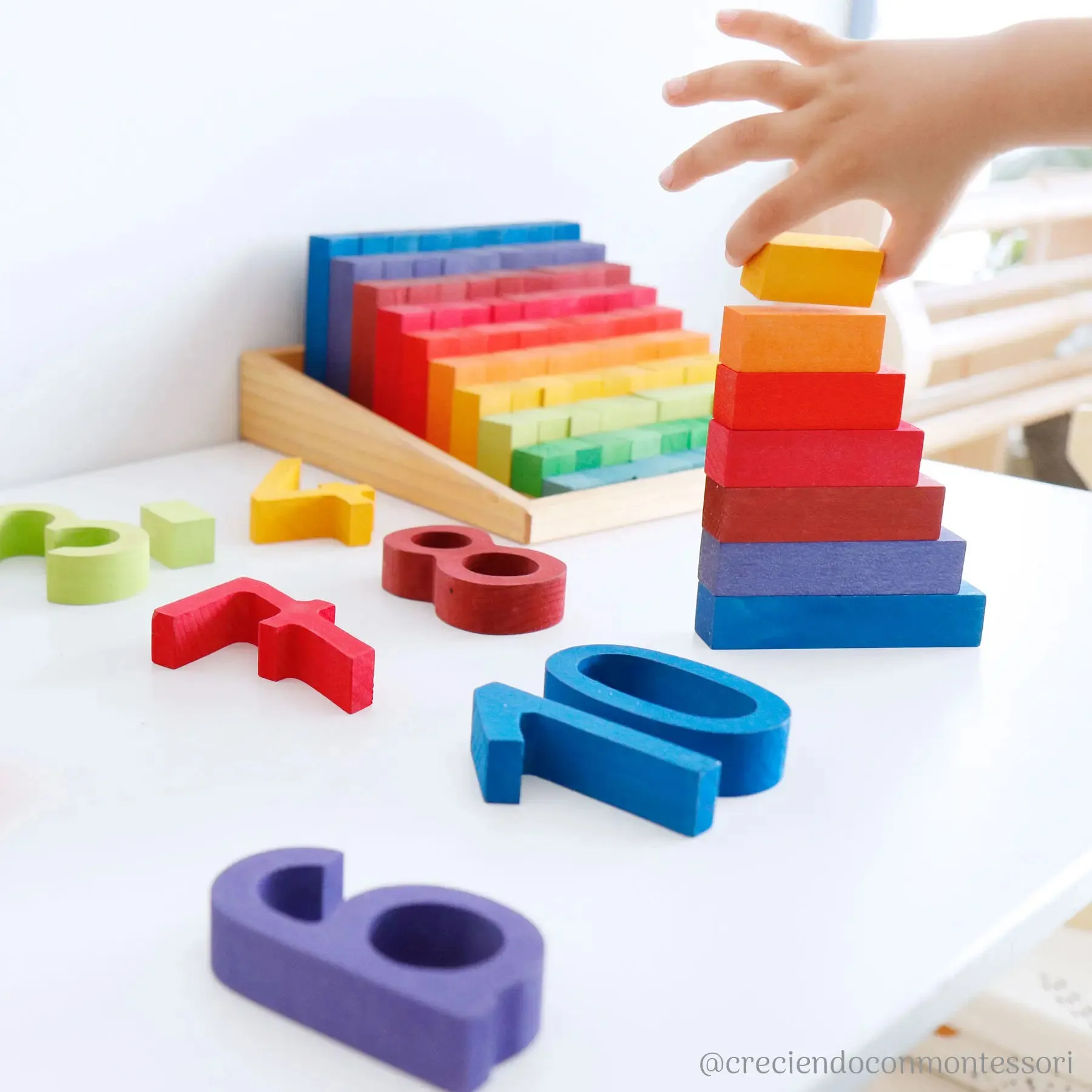 Large Stepped Counting Blocks