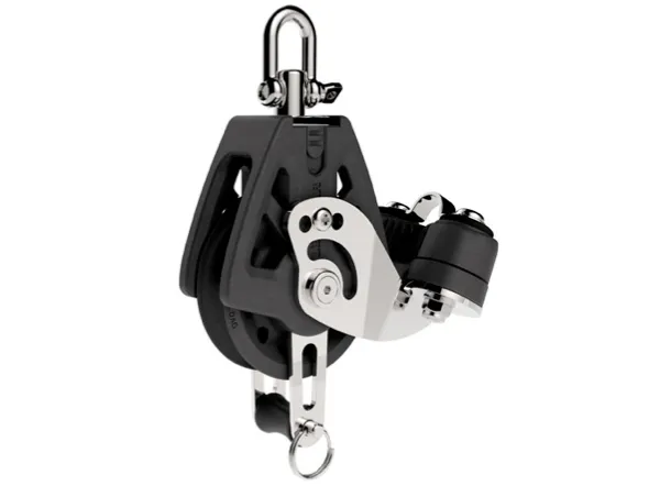 Lewmar 50mm Synchro Single Block, Becket & Cam - Black