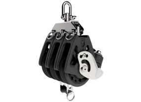 Lewmar Synchro Triple Becket & Cam Block - Black - 3 Sizes