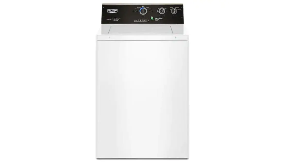 Maytag - 3.5-cu ft Commercial-Grade Residential Agitator Top-Load Washer - White with 5 year warranty