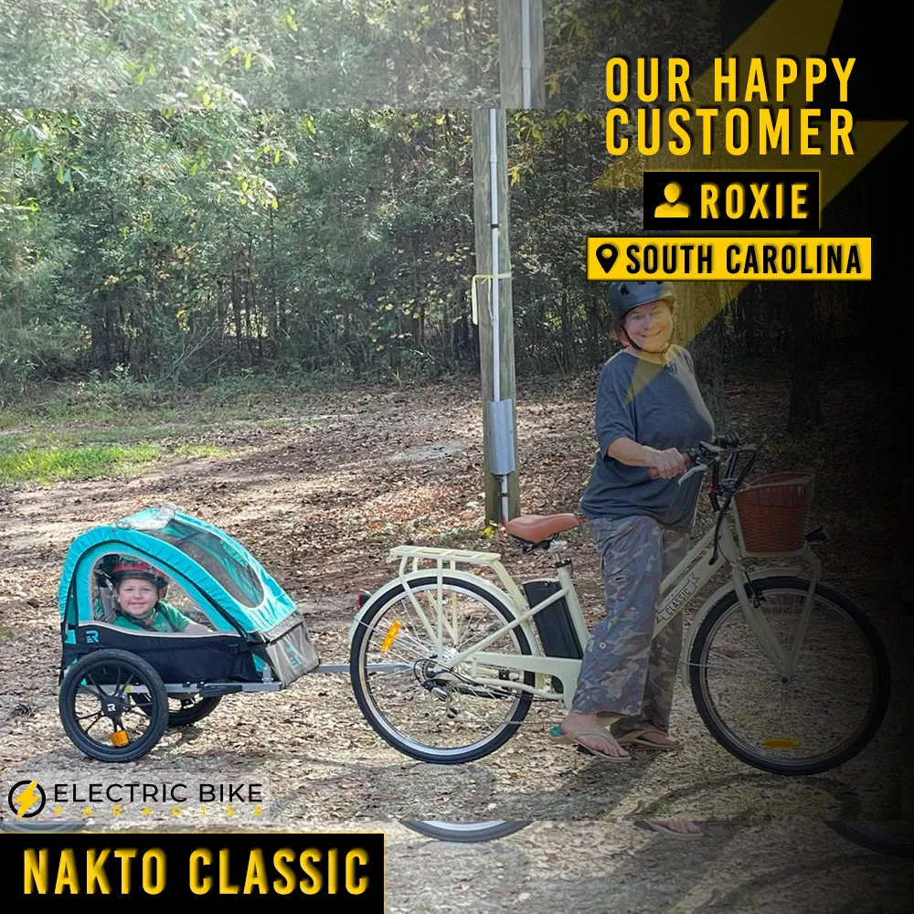 Nakto Classic 36V/12Ah 250W Step-Thru Electric Bike With Plastic Basket