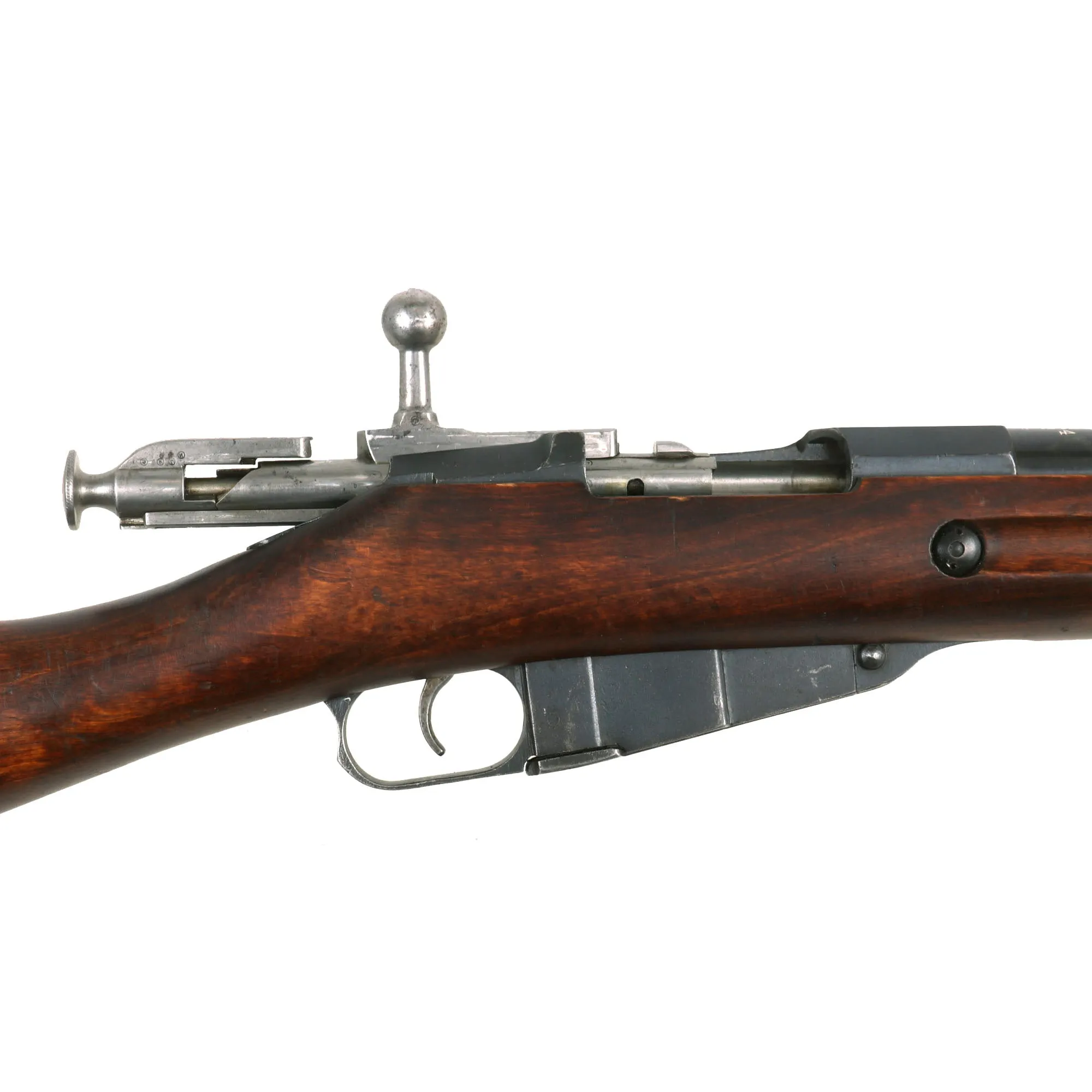 Original Antique Finnish Winter War Model M/27 Mosin-Nagant Rifle Serial 82654 with Ski Swivel & Tikkakoski Barrel - Receiver Dated 1898