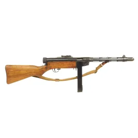 Original Finnish WWII Suomi KP/-31 M31 9mm Display SMG with Live Barrel, Stick Magazine & Sling - Serial 31857