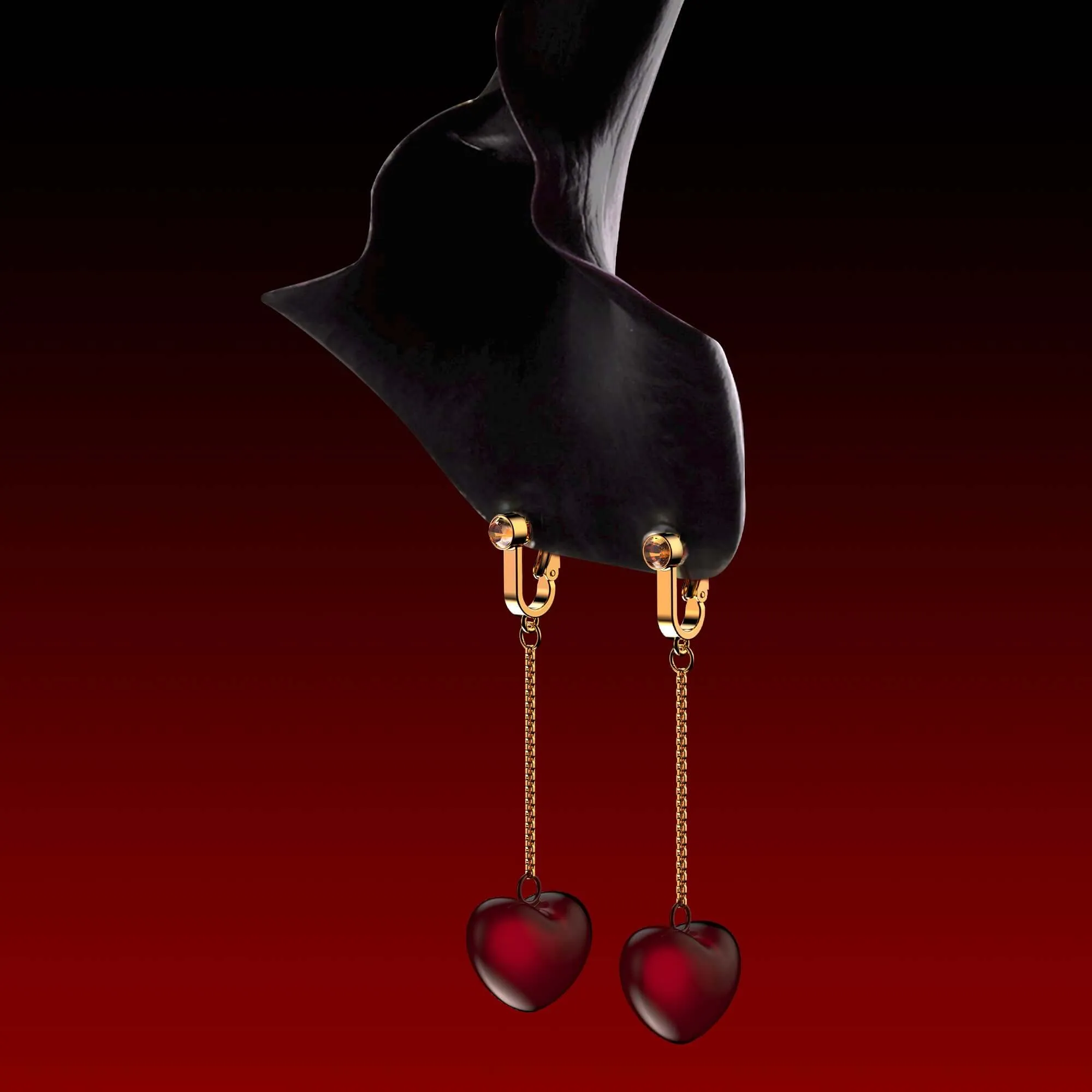 "Water Chiming Bells" Non-Pierced Clitoral Jewelry UPKO