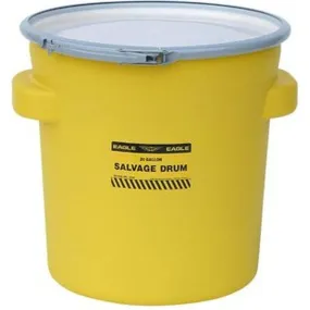 Salvage Drum 20 Gal. Yellow w/ Metal Lever-Lock Ring