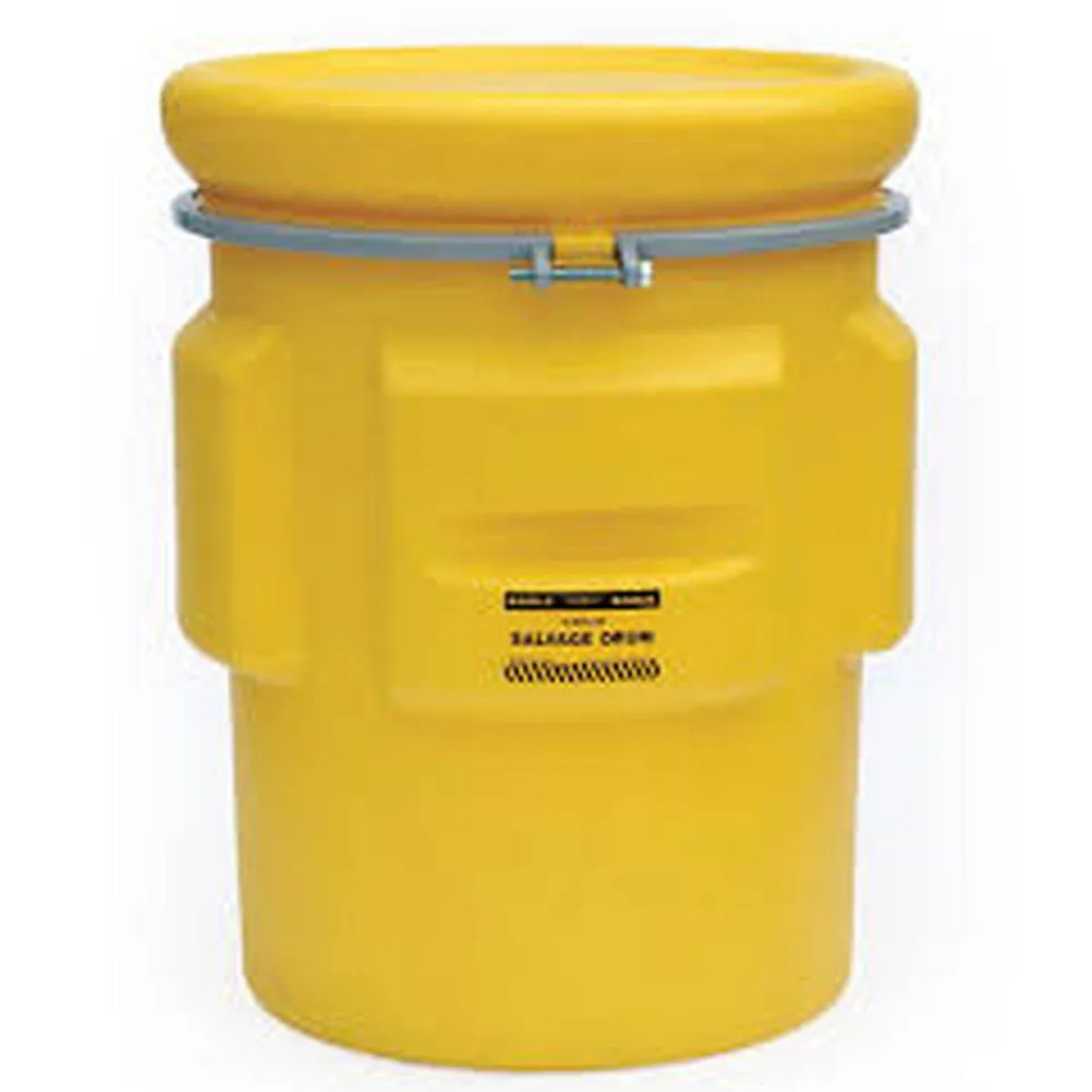 Salvage Drum 65 Gal. Yellow w/ Metal Band & Bolt