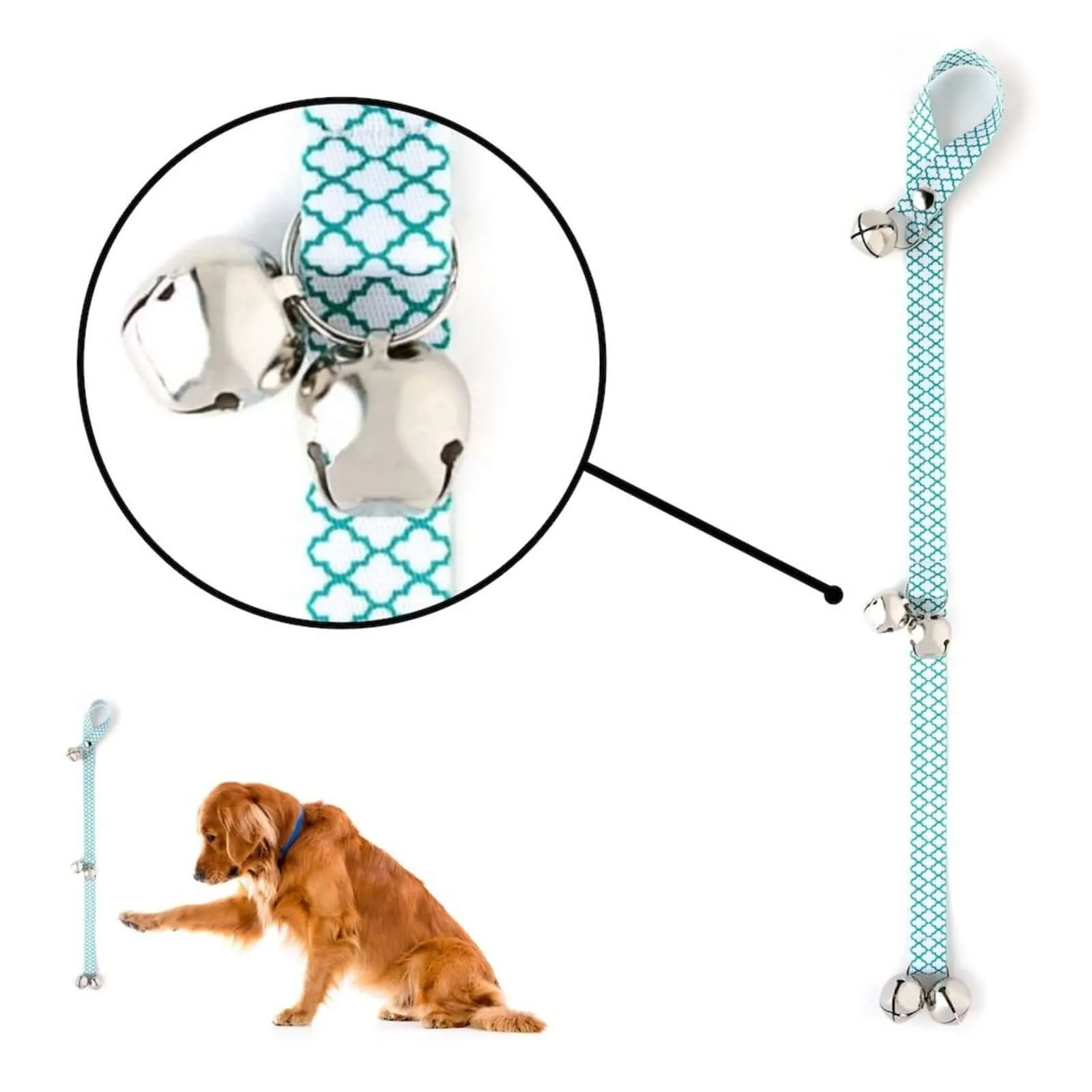 Tinkle Bells 2.0 Dog Potty Bell - High-Quality Training Bells in 4 Stylish Patterns