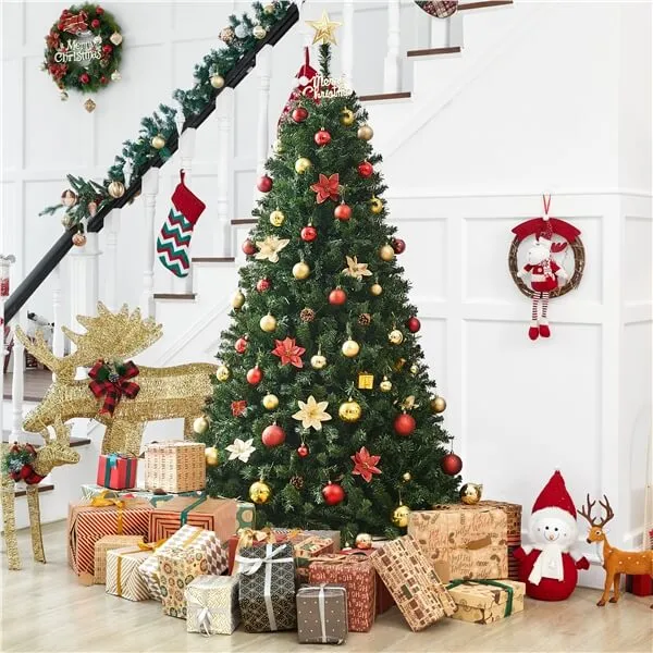 Yaheetech Pre-lit Artificial Christmas Tree