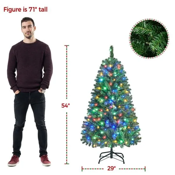 Yaheetech Pre-lit Artificial Christmas Tree