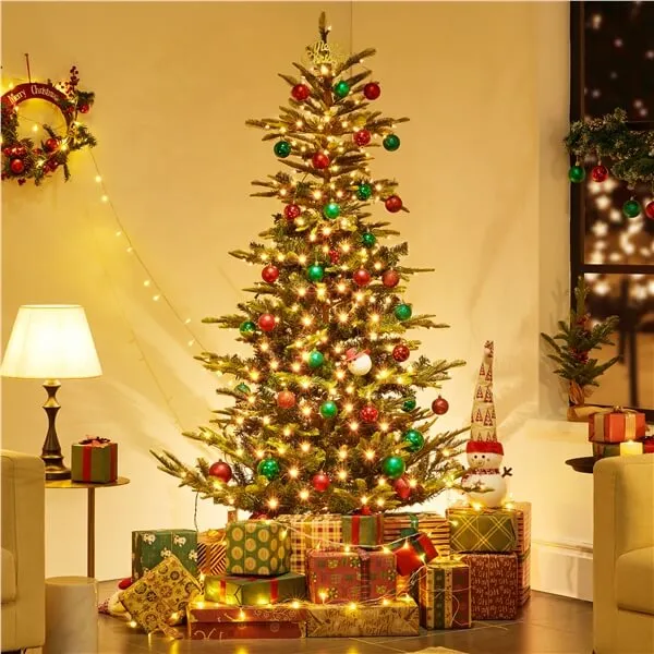 Yaheetech Pre-lit Aspen Fir Artificial Christmas Tree