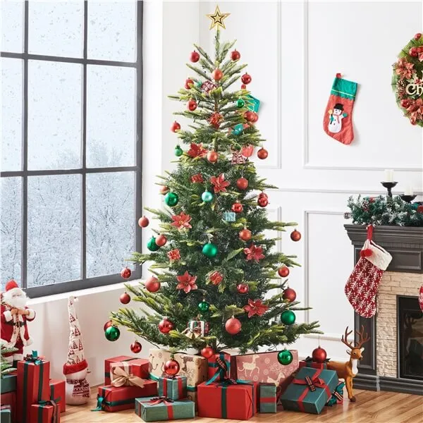 Yaheetech Pre-lit Aspen Fir Artificial Christmas Tree