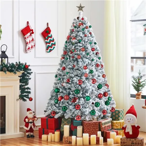 Yaheetech Pre-lit Spruce Artificial Christmas Tree